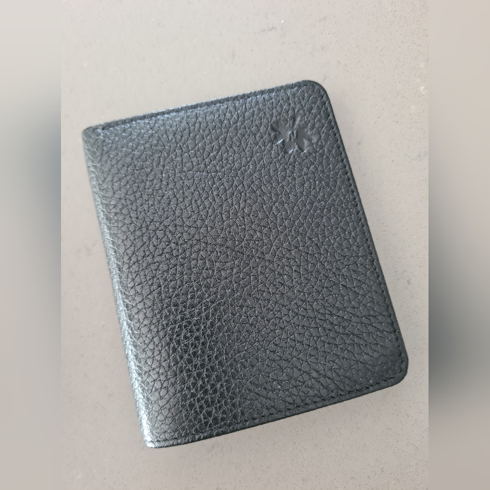 Black leather wallet